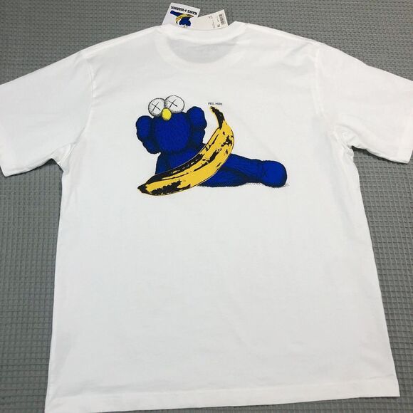 UNIQLO x KAWS Warhol Shirt Men XL|L White Andy Warhol Banana Collab Art 471321 - Picture 9 of 12